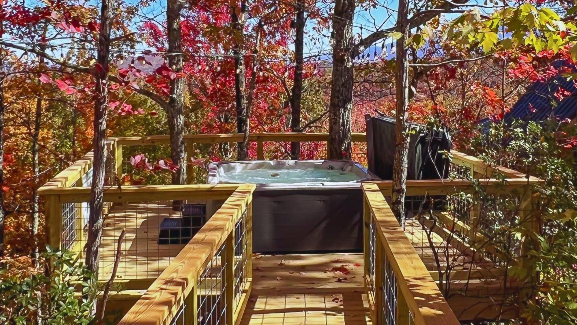 הוילה גטלינבורג The Moosewood In Treehouse Grove At Norton Creek מראה חיצוני תמונה